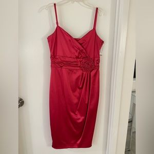 Mandalay Pink Satiny Dressy Dress SZ 4